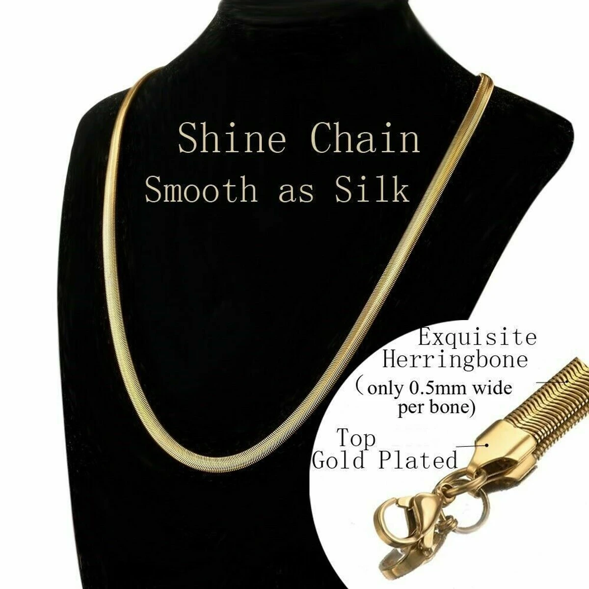 Fashionable Rounded Snake Chain Necklace-FashionAble Snake Chain For Men