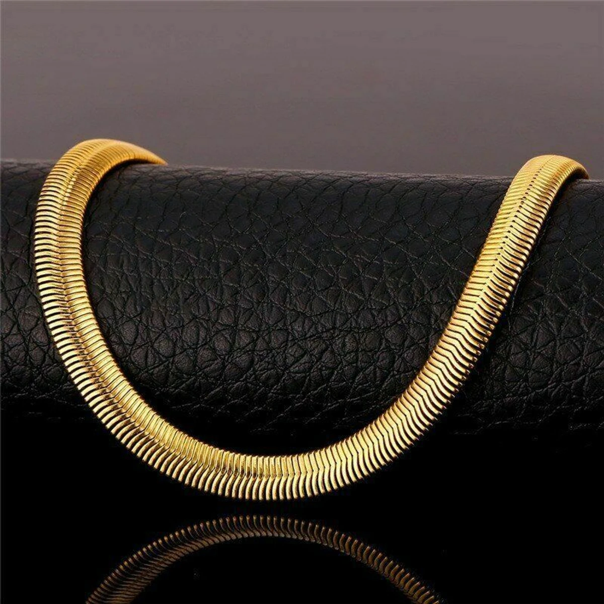 Fashionable Rounded Snake Chain Necklace-FashionAble Snake Chain For Men