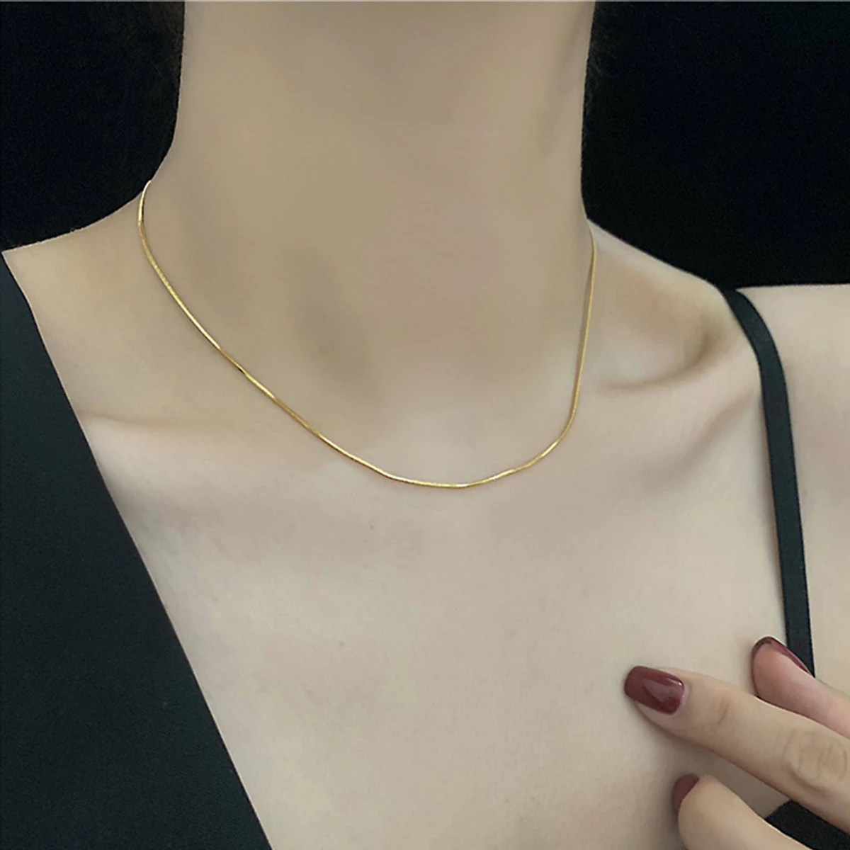 Jewellery Premium Quality Gold Colour Long Chain For Women- Chain For Girls