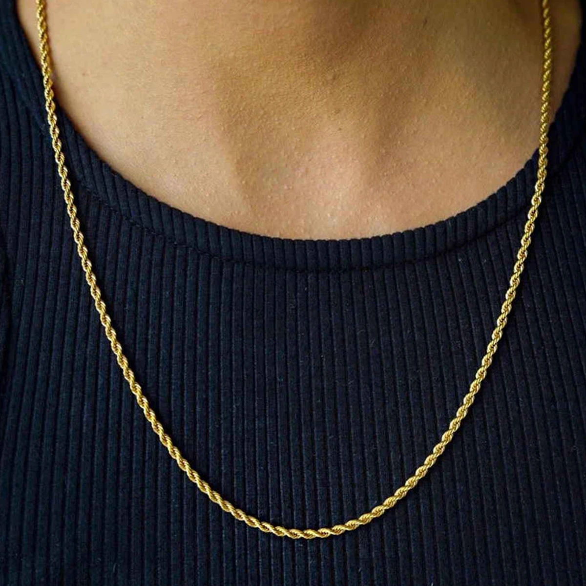 Fashionable Golden Rofe Chain For Women & Men