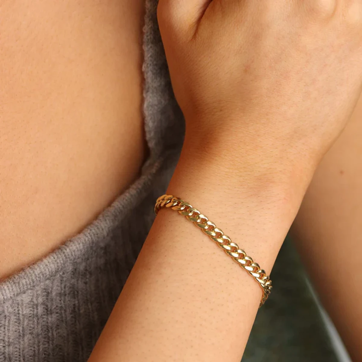 Fashion Charming Simple Gold Chain Bracelets For Men & Women