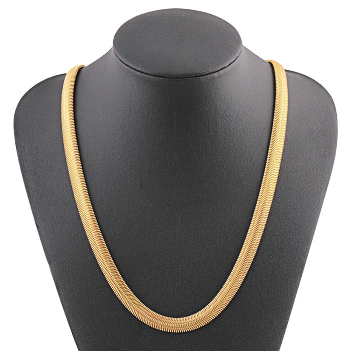 Luxury & Minimalist Flat Snake Chain Necklace For Men And Women