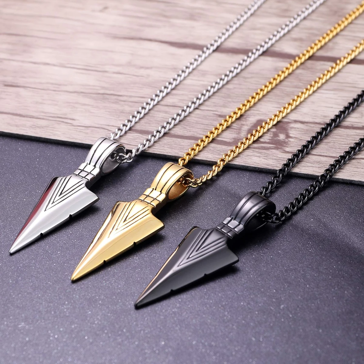 Jewelry Arrowhead Stainless Steel Necklace for Men