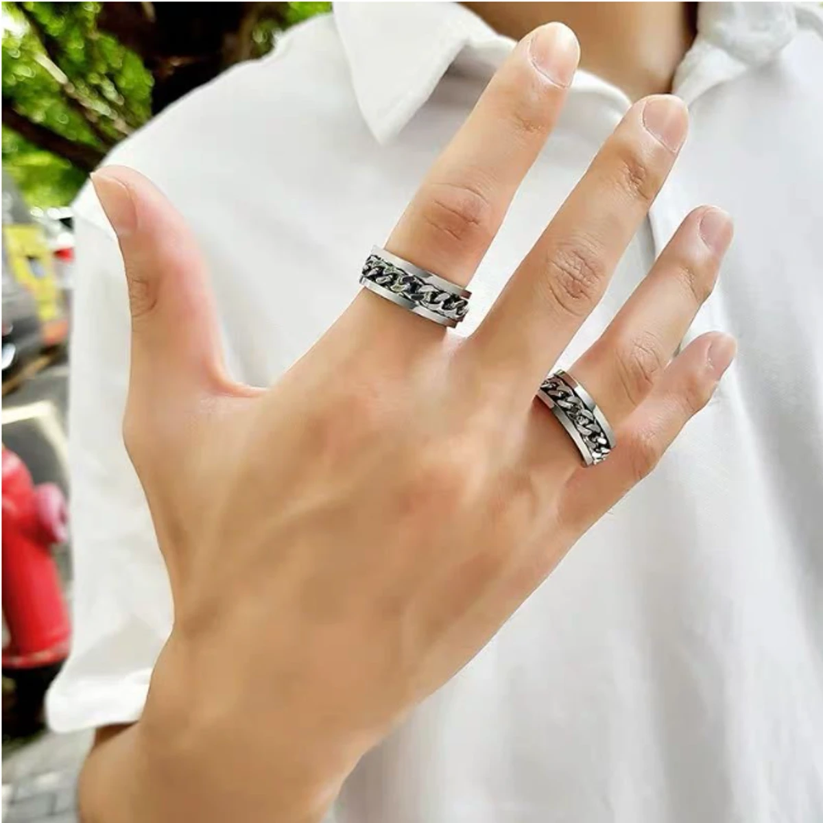 Stylish Stainless Steel Ring Fashion Finger Ring