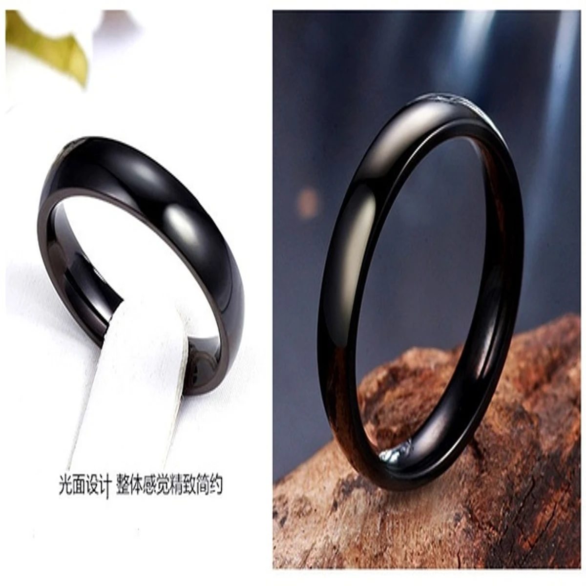 Stylish Men's And Women Round Jewelry Ring- Steel Finger Ring