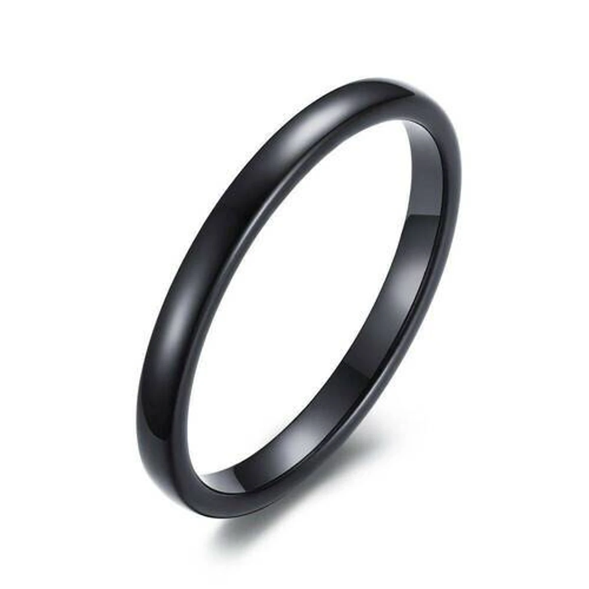 Stylish Men's And Women Round Jewelry Ring- Steel Finger Ring