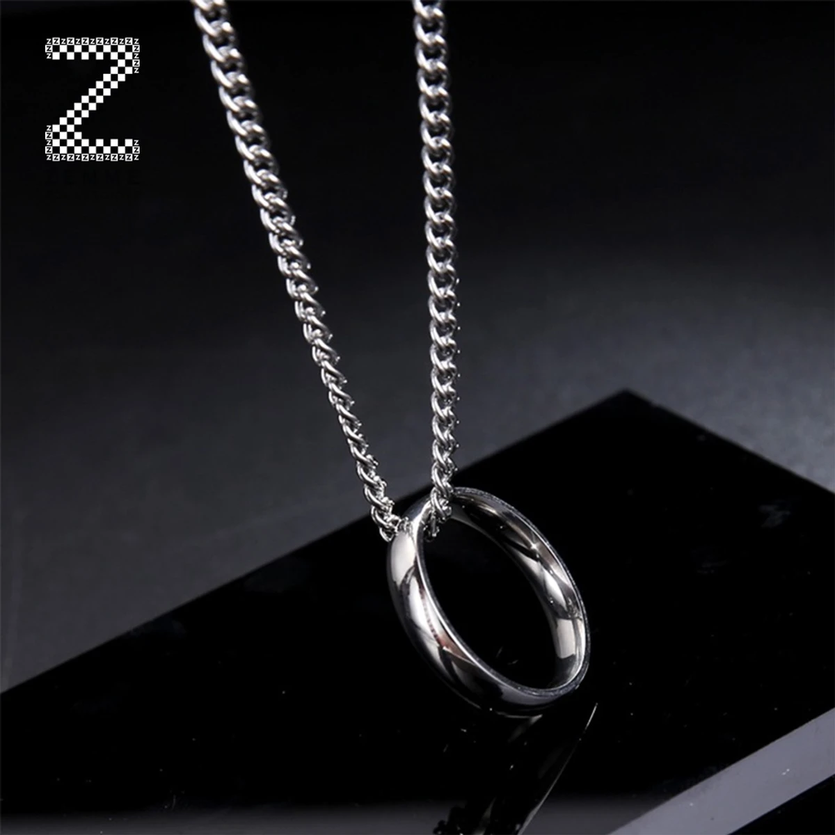 Finger Ring With Chain Locket For Men & Women