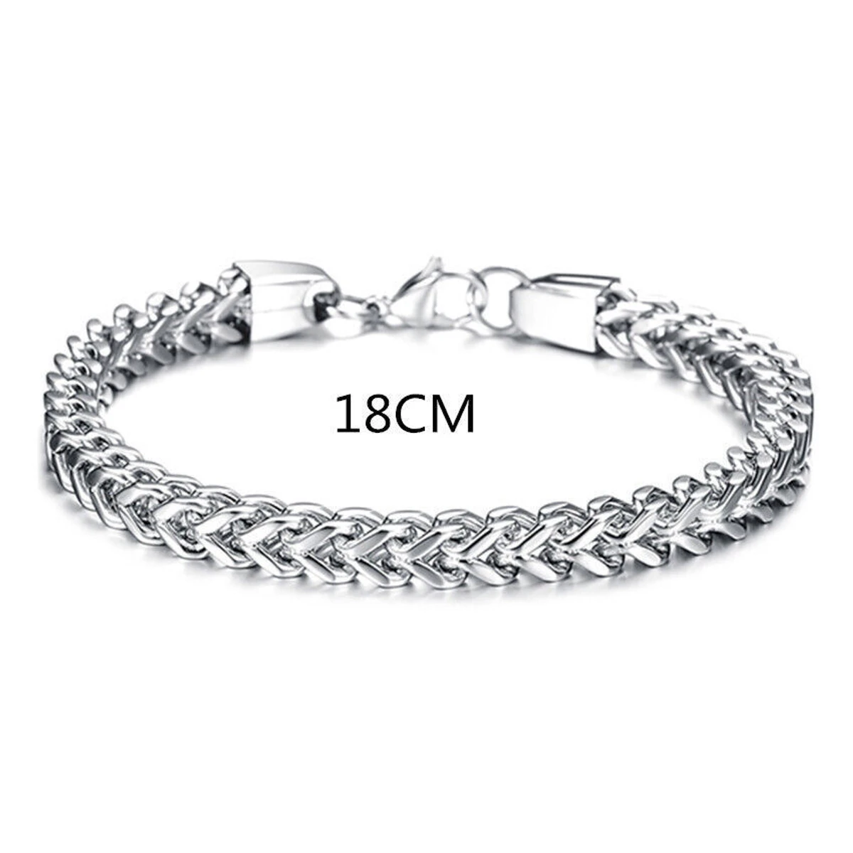 Men's Powerful Square Snake Stainless Steel Bracelet For Men