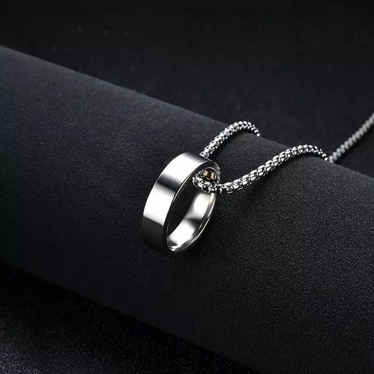 Men's Stainless Steel Nail Necklace with Necklace/Locket