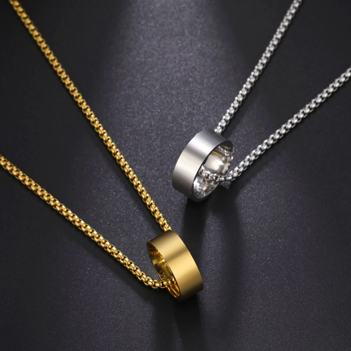Men's Stainless Steel Nail Necklace with Necklace/Locket