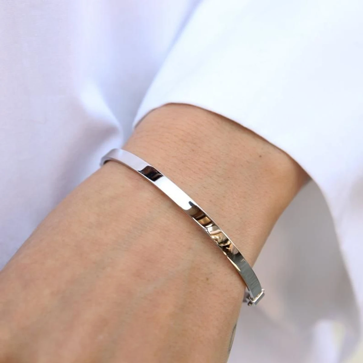 Stainless Steel Cuff Bangles Bracelets for Women