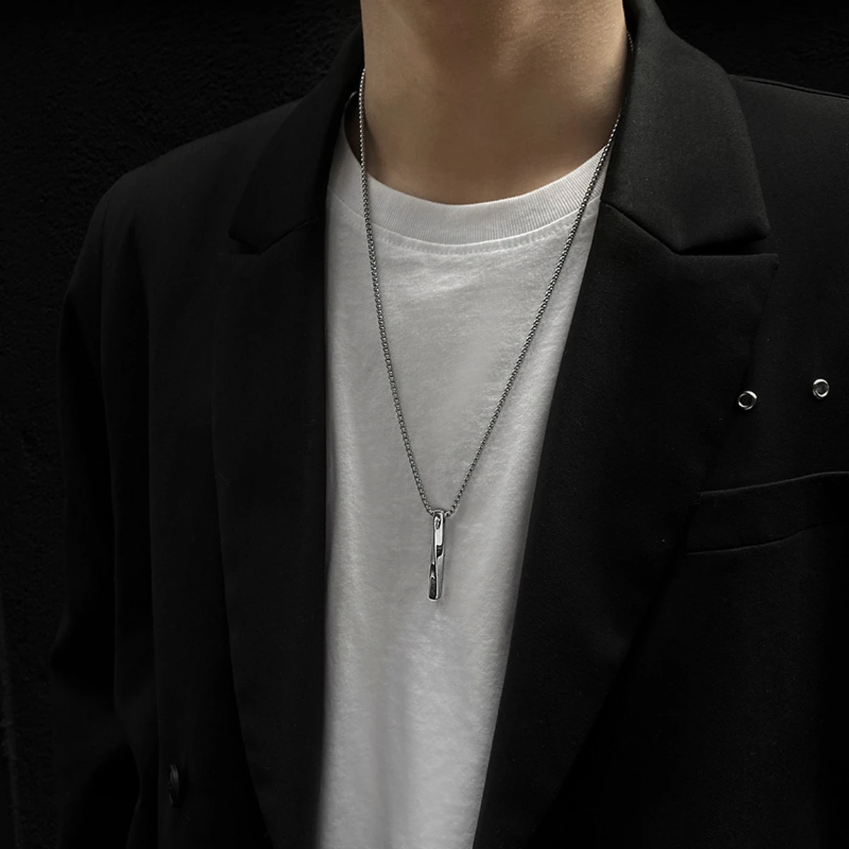 Fashionable Men Rectangle New Fashion Necklace