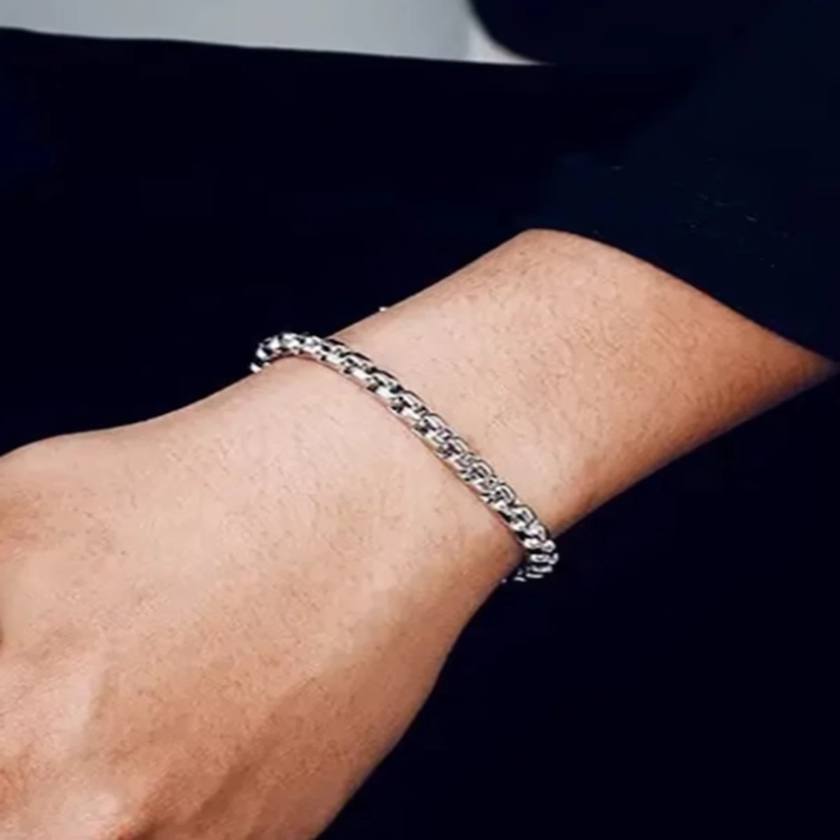 Box Chain Bracelet For Men-Stylish Bracelet For Men