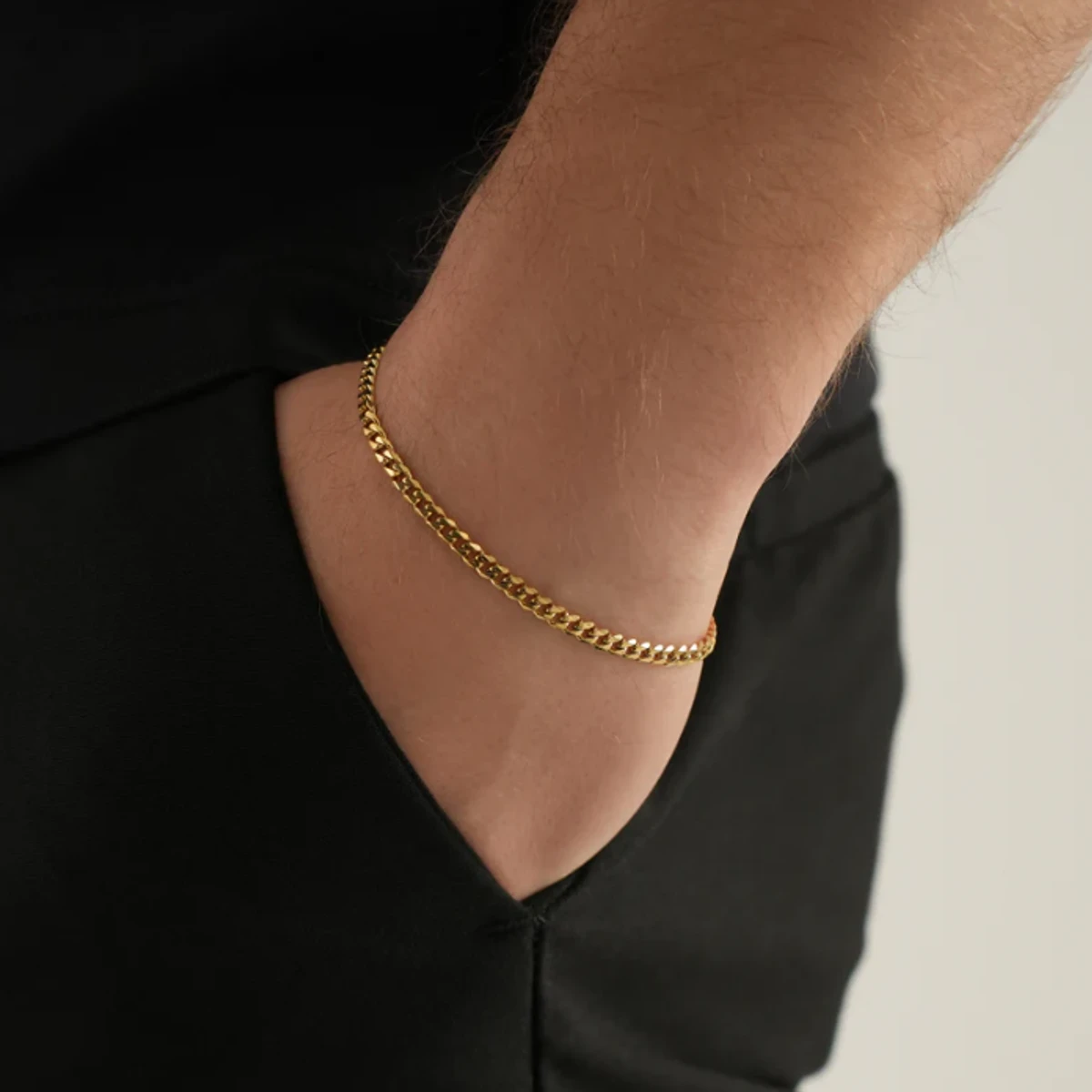 Stainless Steel Bracelet for Men- Golden Bracelet