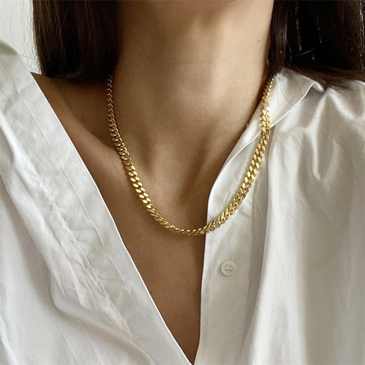 Fashion Necklace Clavicle Chain Sweet Cool Simple Chain For Women/Boy