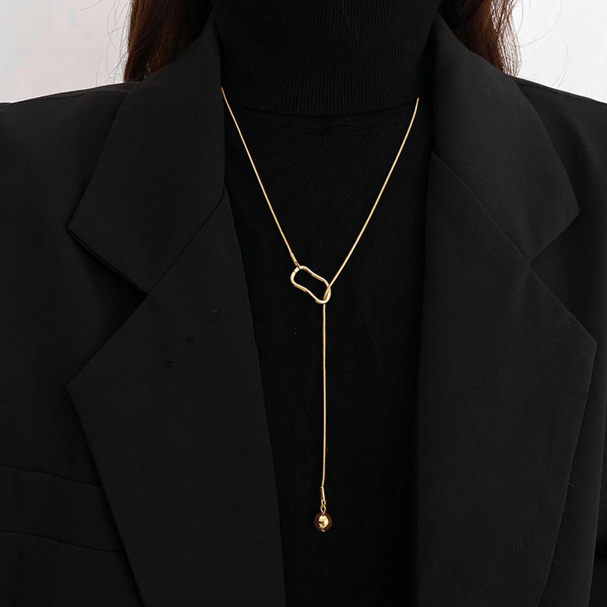 Simple Design Rhinestone Zircon Necklaces For Women Luxury