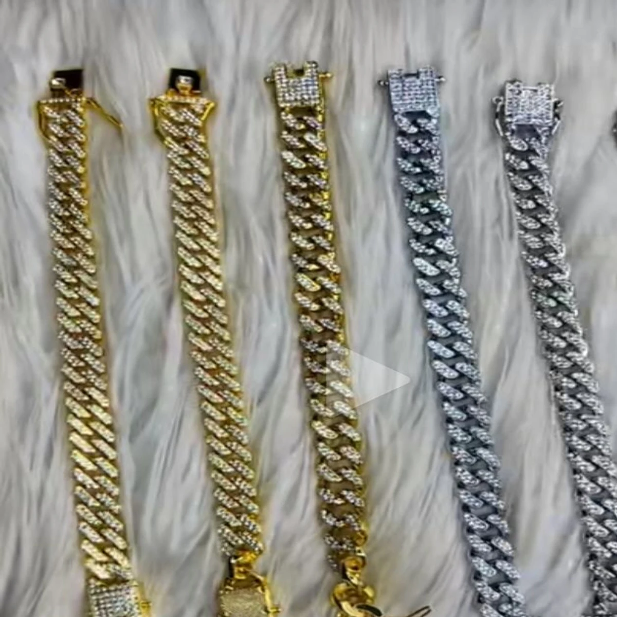 New COMBO PACK Stone Crystal Bracelet & Chain Set For Men