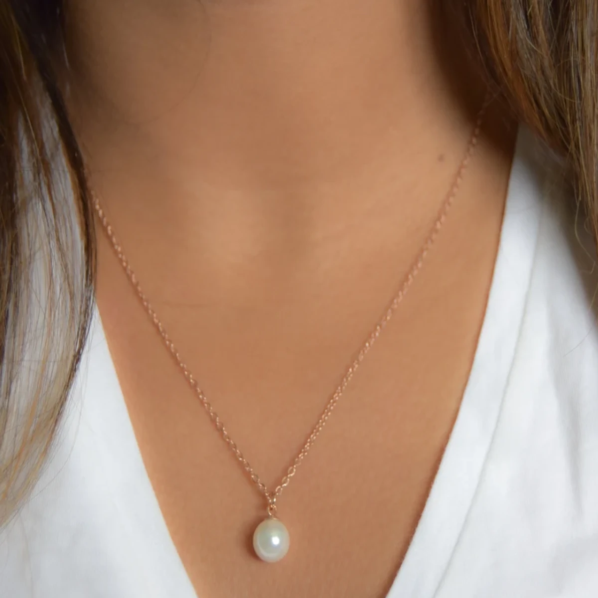 Pearl Pendant stylish Client Necklace for Ladies
