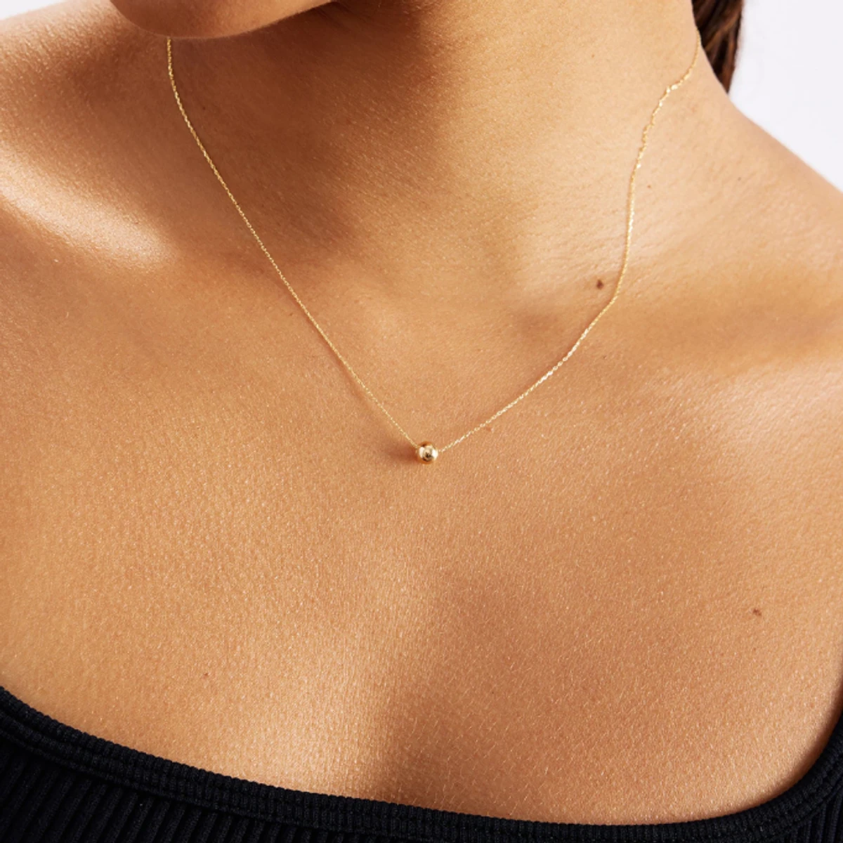 Pearl Pendant Gold Chain Necklace