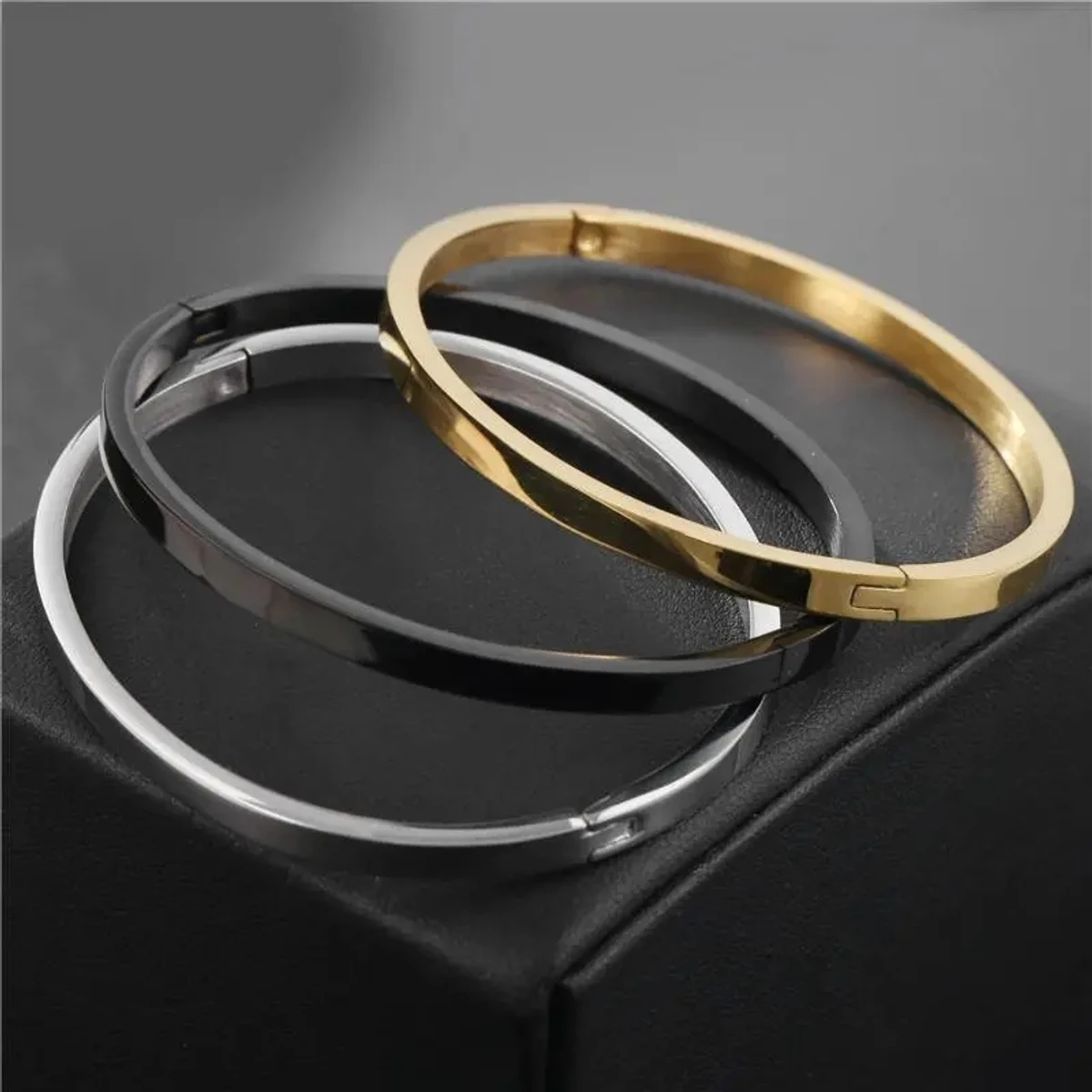 Stainless Steel Cuff Bangles Bracelets for Women