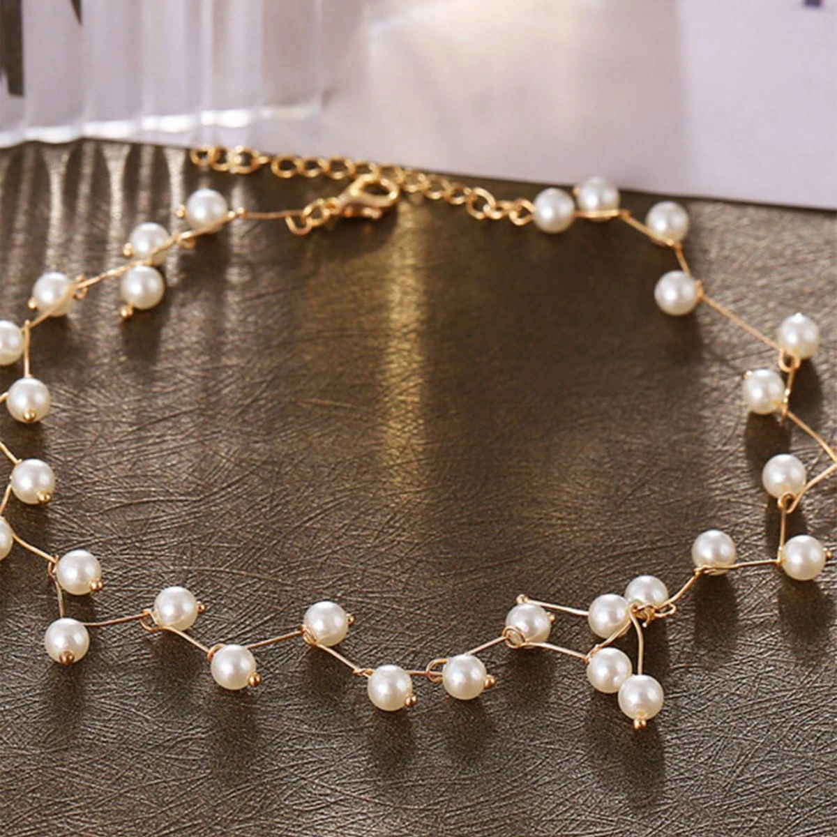 Elegant Delicate Pearl Clavicle Necklace for Women Fashion Girl Jewelry