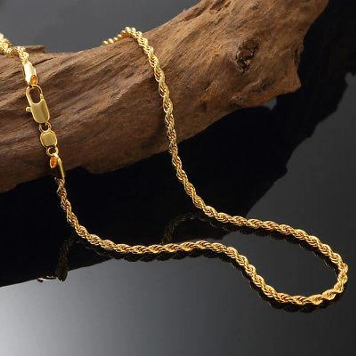 Rounded Rofe Chain Stainless Steel Necklace For Men