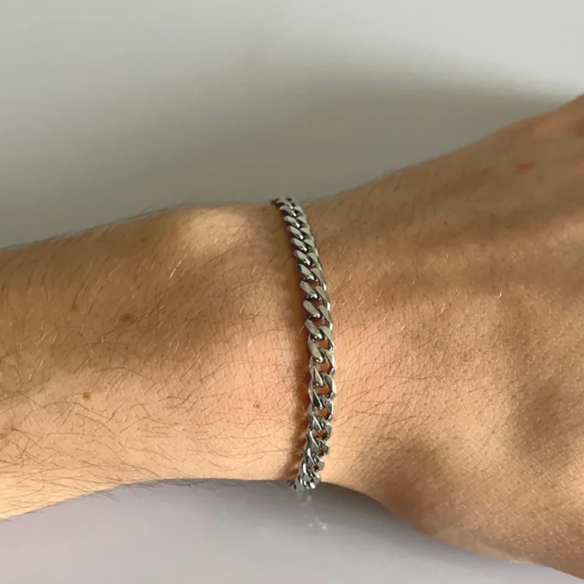 Stainless Steel Silver Bracelet For Men