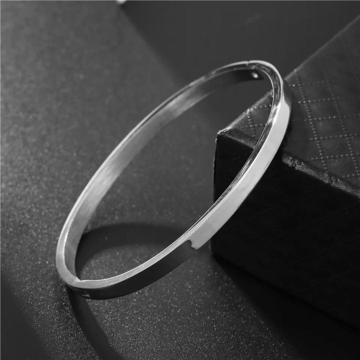 Silver Stainless Steel Cuff Bangles Bracelets for Men & Women