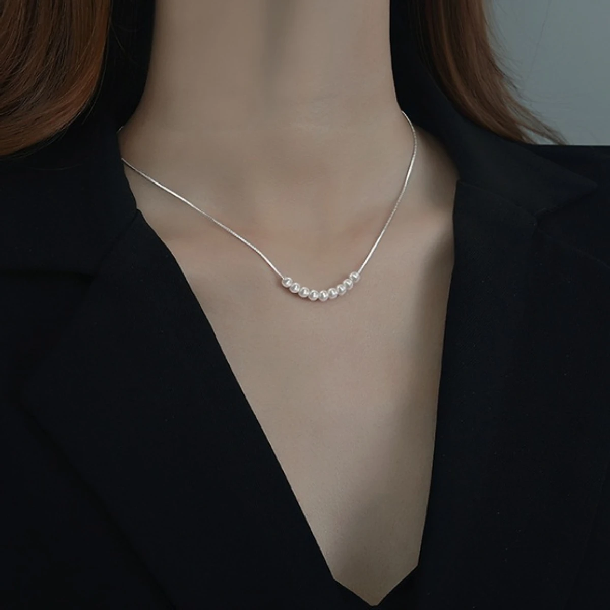 Korean stylish Girls Pearls Necklace For Woman