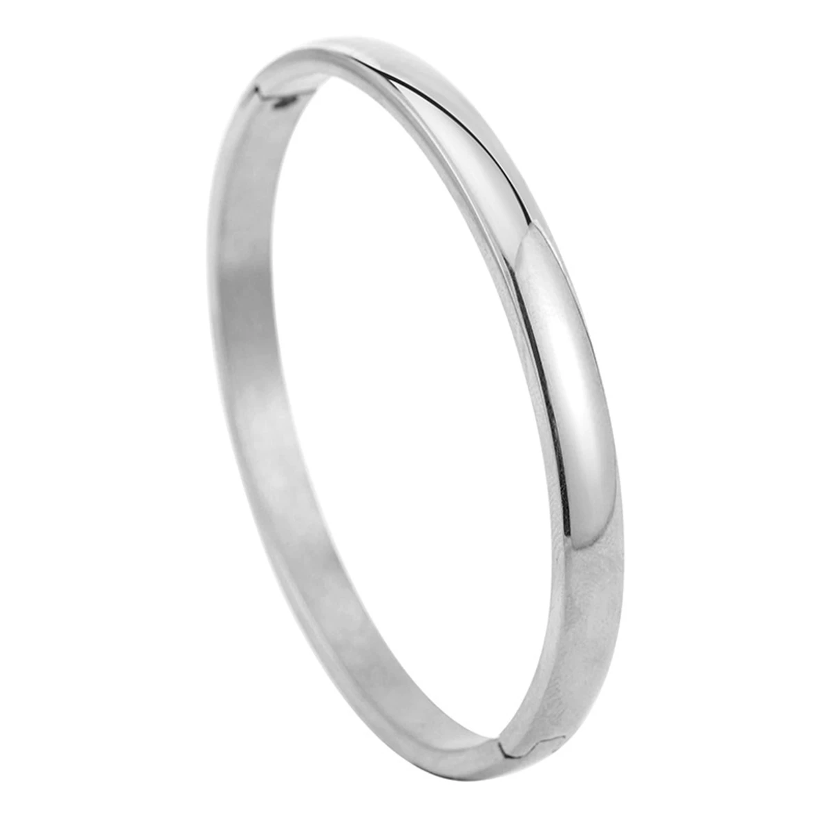 Men Stainless Steel Free Size Bangle Bracelet For Men- Round