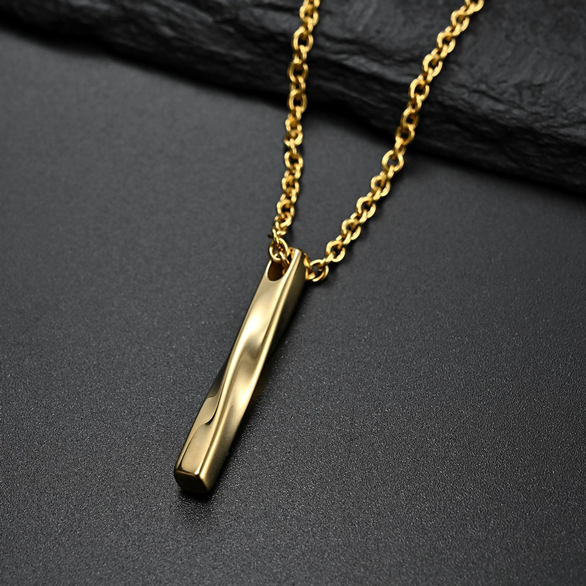 Style Accessories Men's Accessories Rectangle Necklaces Fashion Jewelry