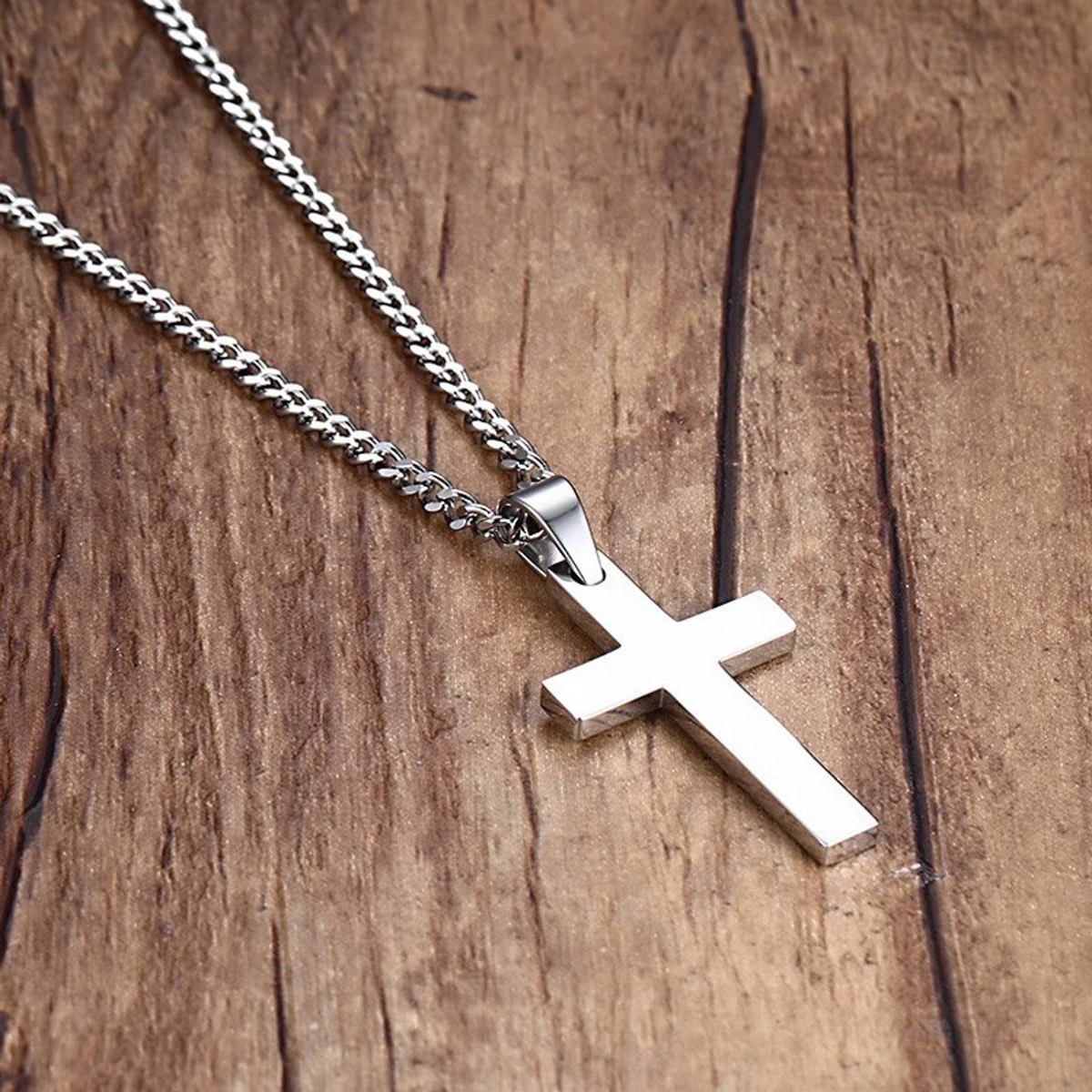 Cross New Stylish Steel Necklace For Men