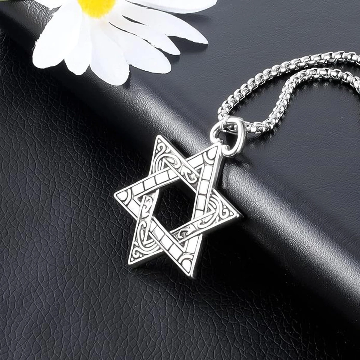 Star Of David Hexagram Necklace Jewelry Gift For men