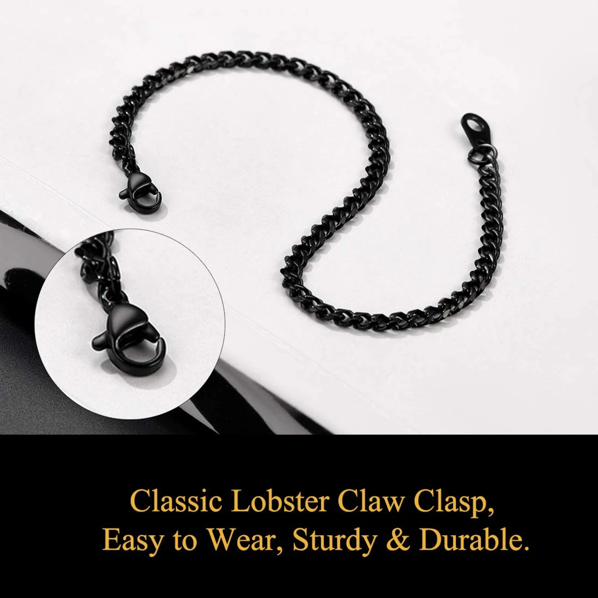 Black Fashion Man Jewelry Chain Bracelets