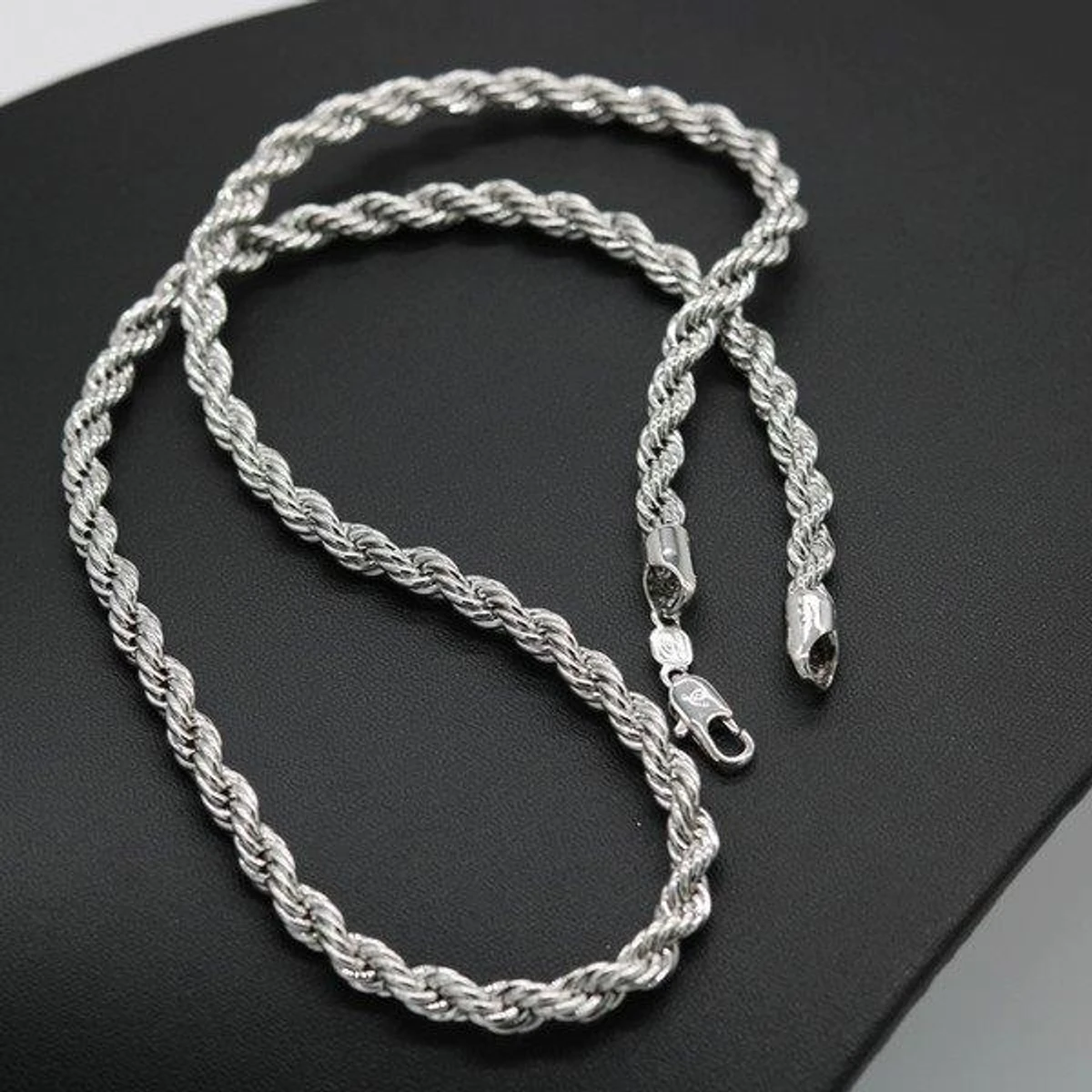 Rounded Rofe Chain Stainless Steel Necklace For Men