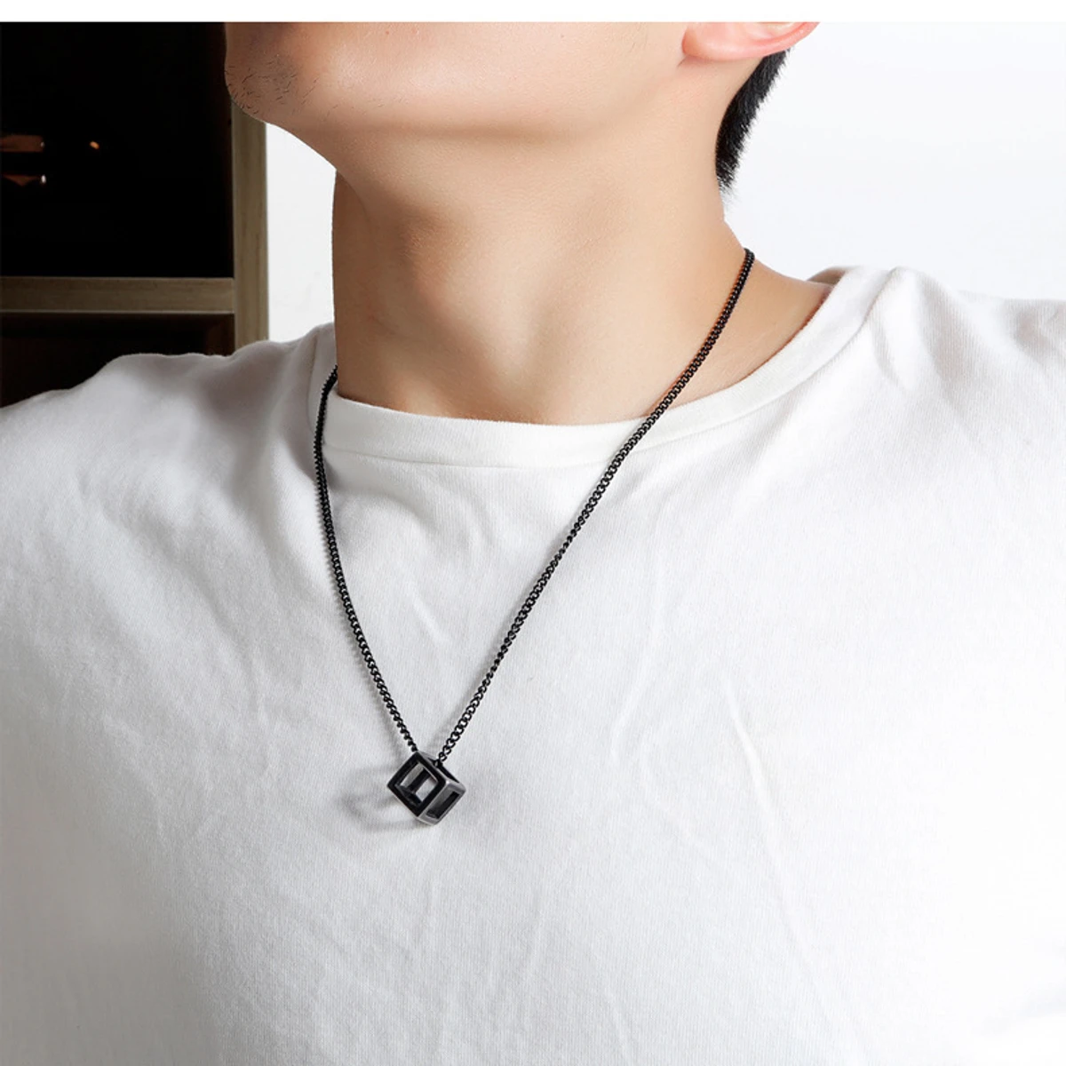 Black Color Chain Luddo Locket for Men