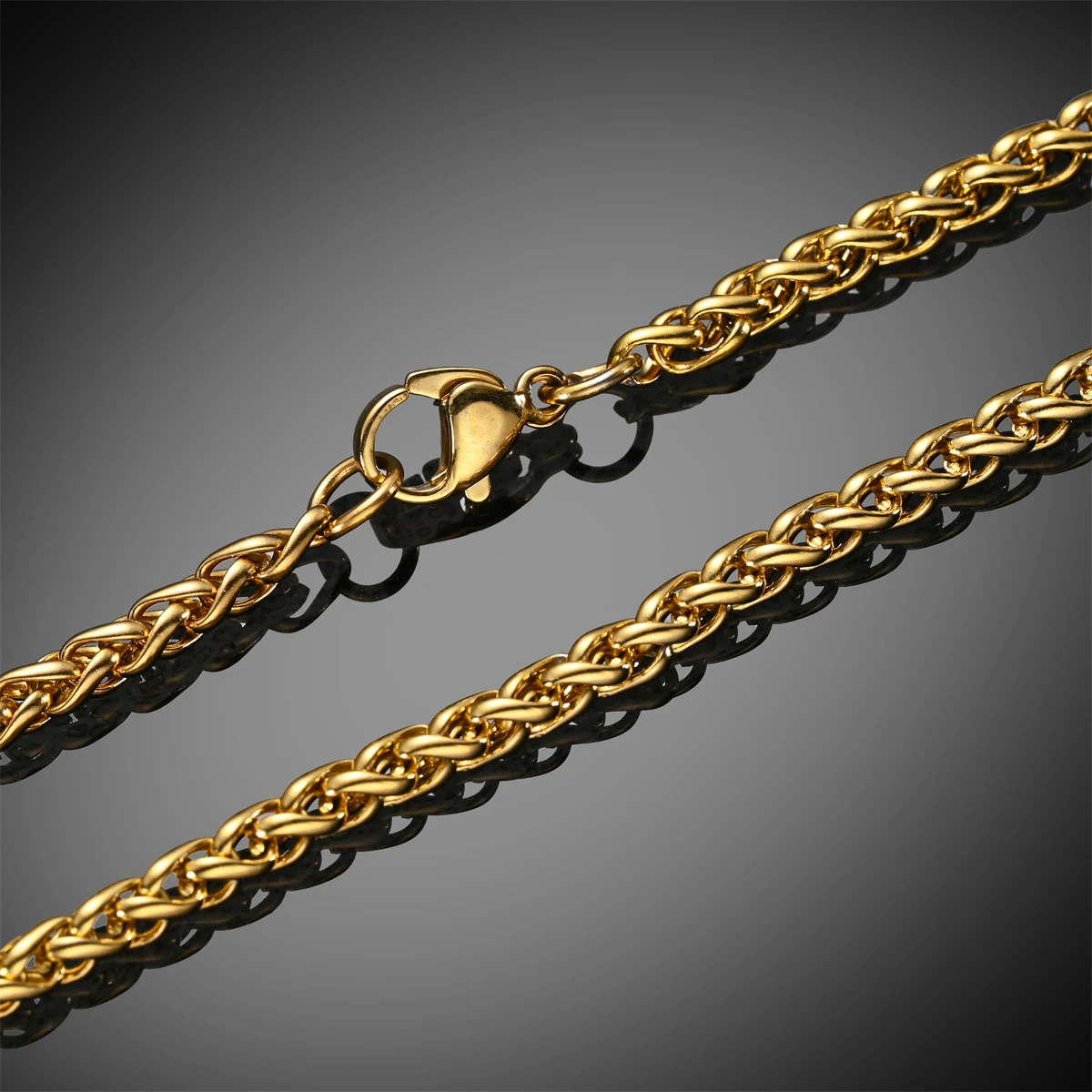 New 2024 Stainless Steel Box Chain Necklace For Men
