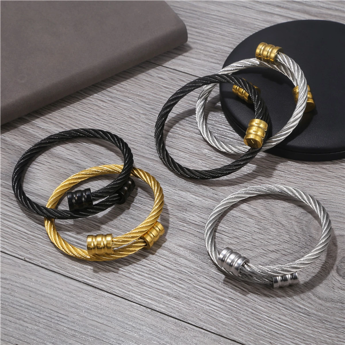 Stainless Steel Bracelet for Men- Silver Cuff Bracelet