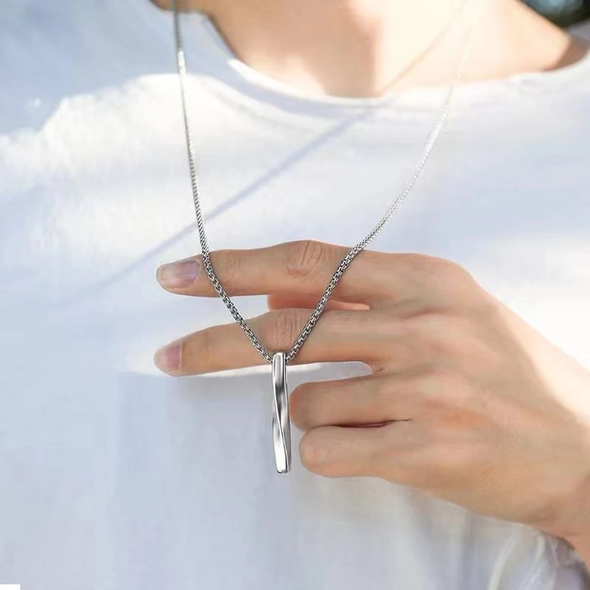 New Stainless Steel Stylish Necklaces- Locket For Men's