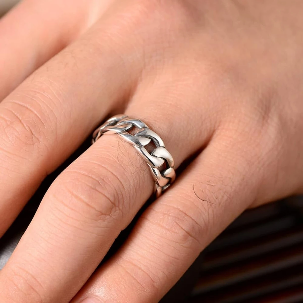 Fashionable New Stainless Steel Finger Ring For Men