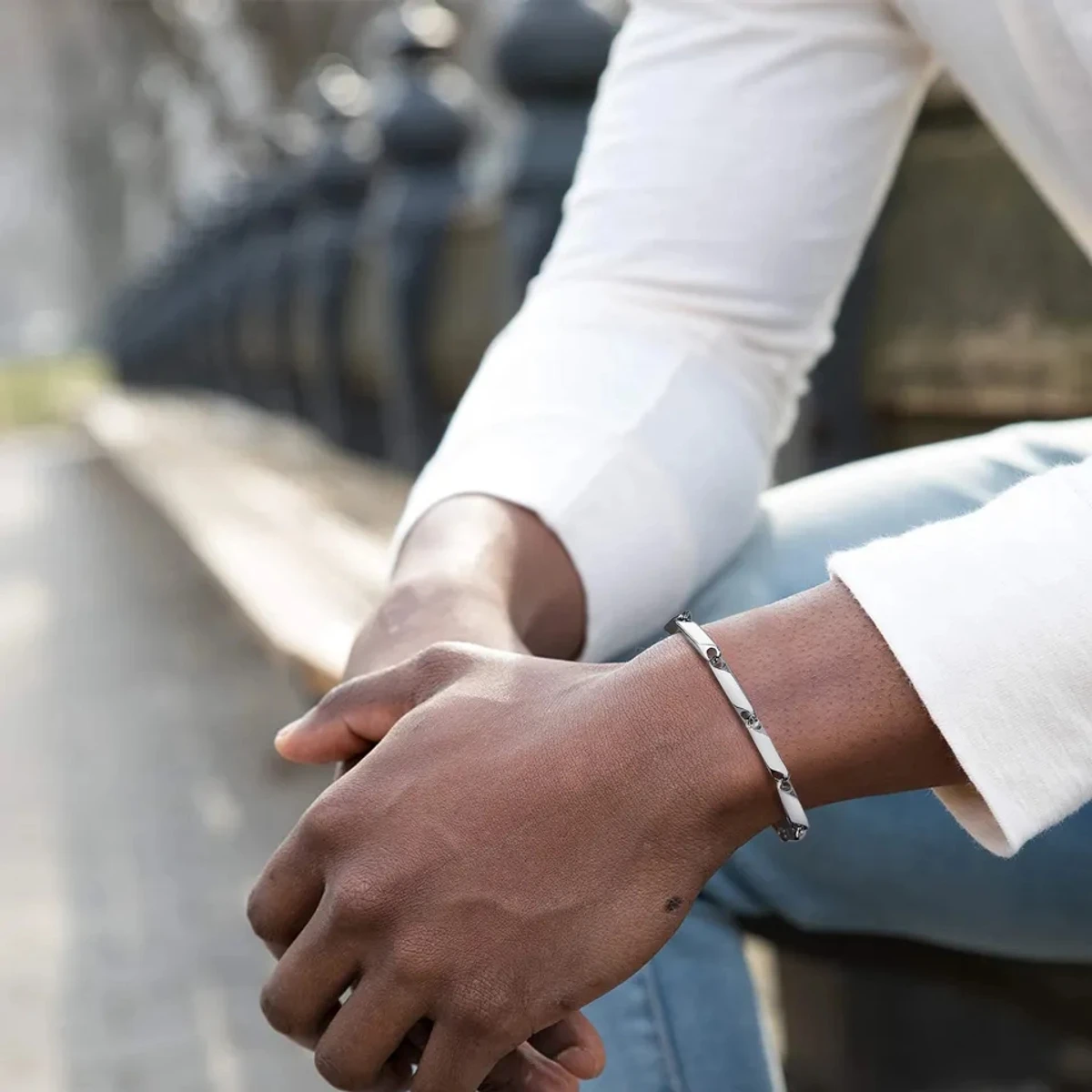 Silver Rich Unique Bracelet for Men