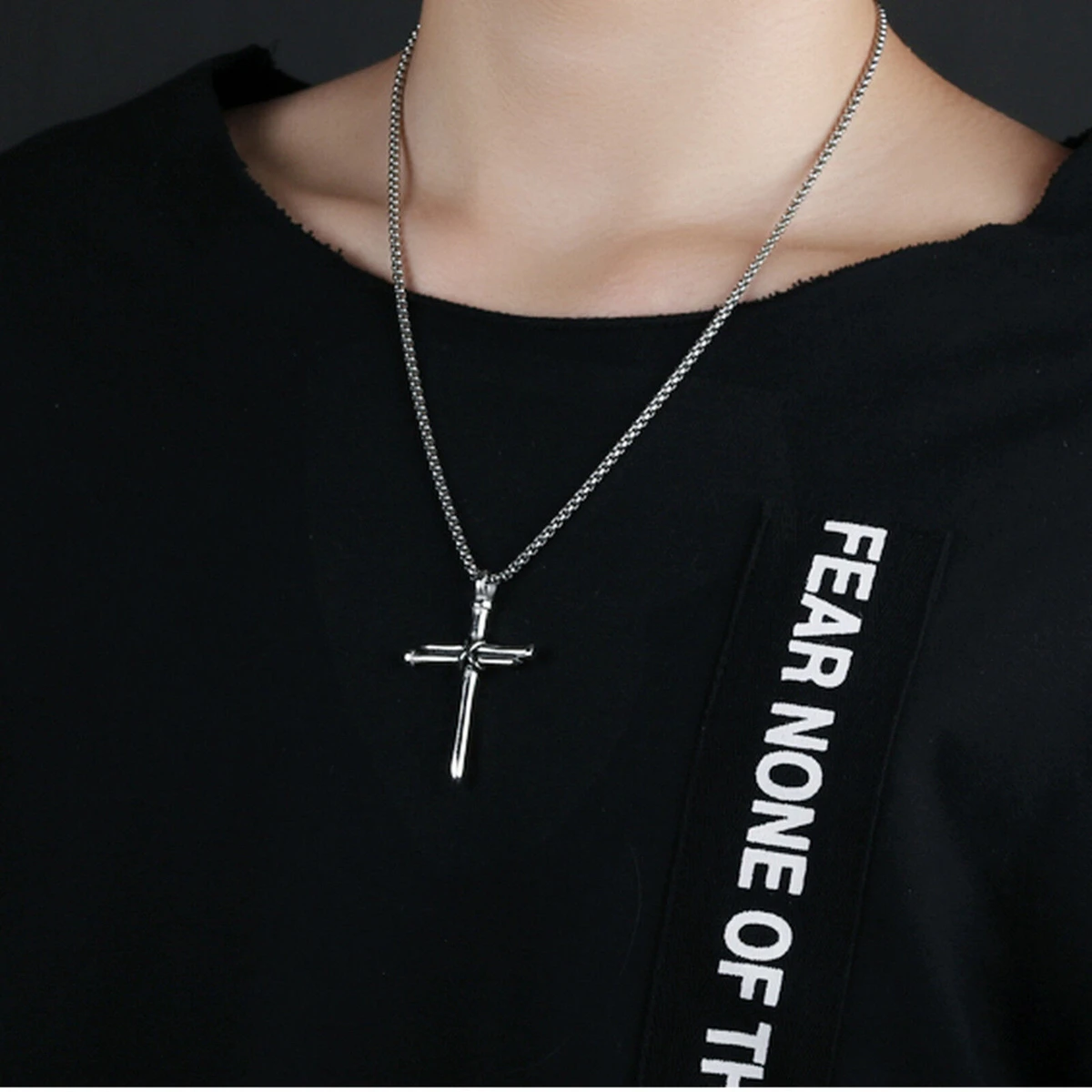 Necklaces Cross Cool Street Style Necklace Men's Jewelry