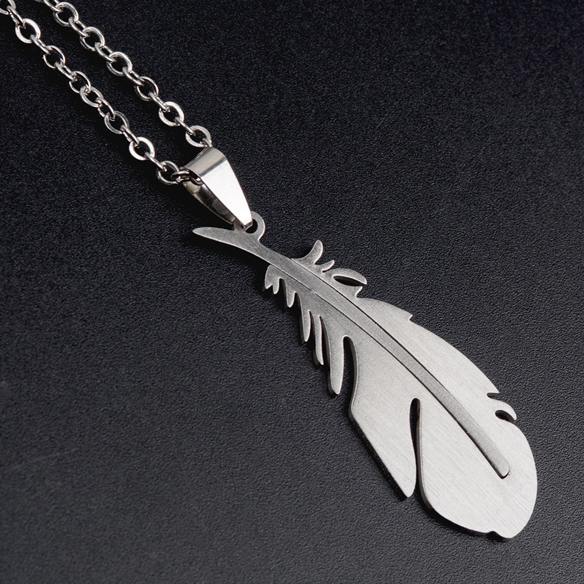 Sterling New Peacock Feather Necklace For Men