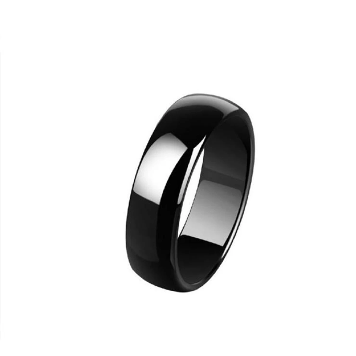 Black Stylish Stainless Steel Ring Fashion Finger Ring