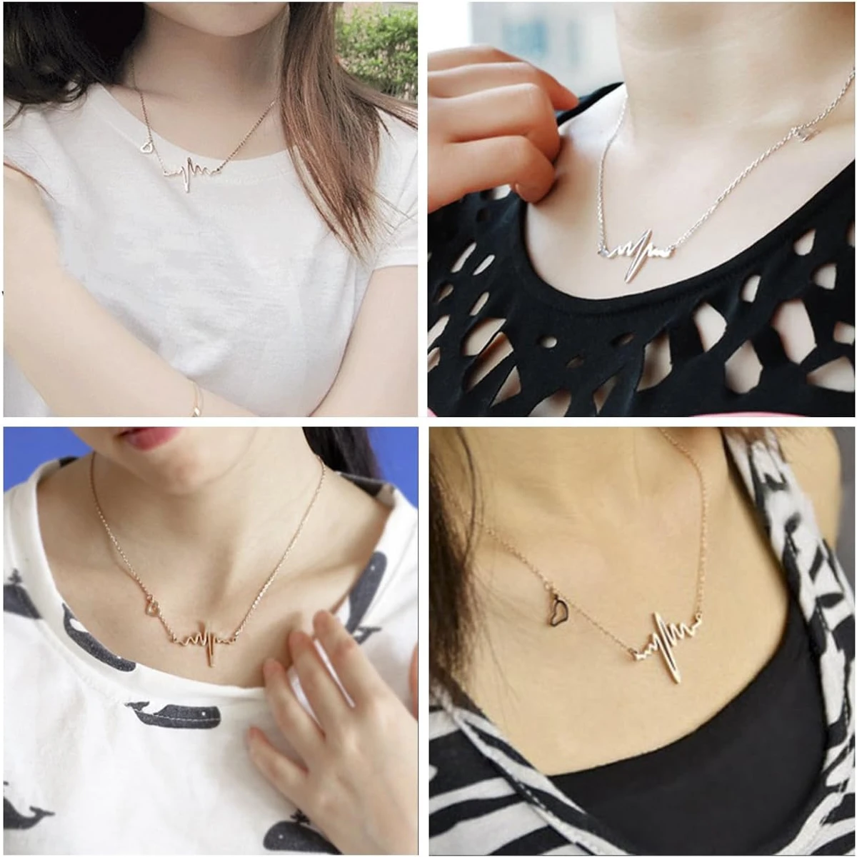 HardShape Simple Pearl Chain Necklace Women Fashion