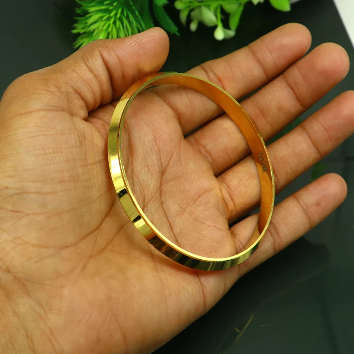 PANJAB Golden Fashionable Round Bracelet For Men