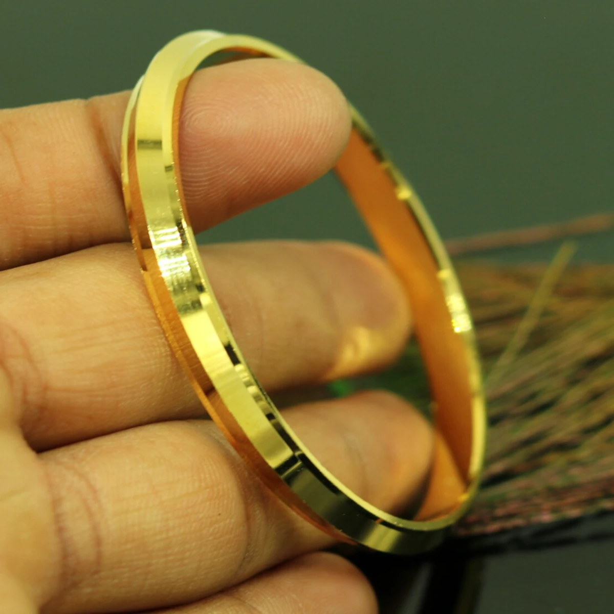 PANJAB Golden Fashionable Round Bracelet For Men