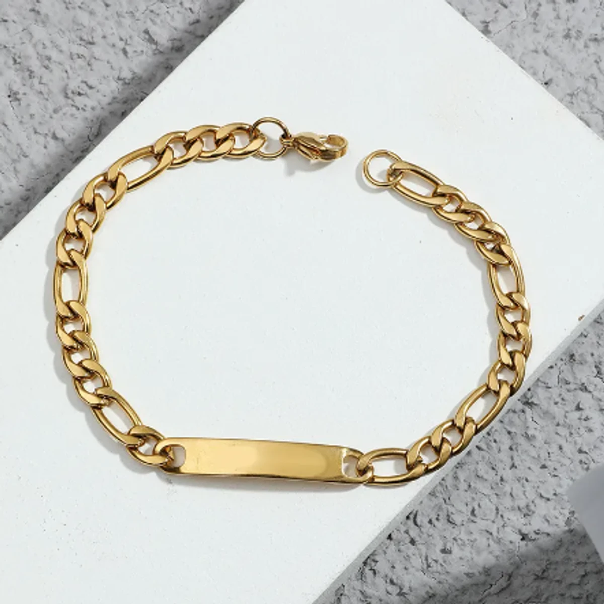 Men Bracelet Gifts Mens Hand Chain Bracelet- Golden