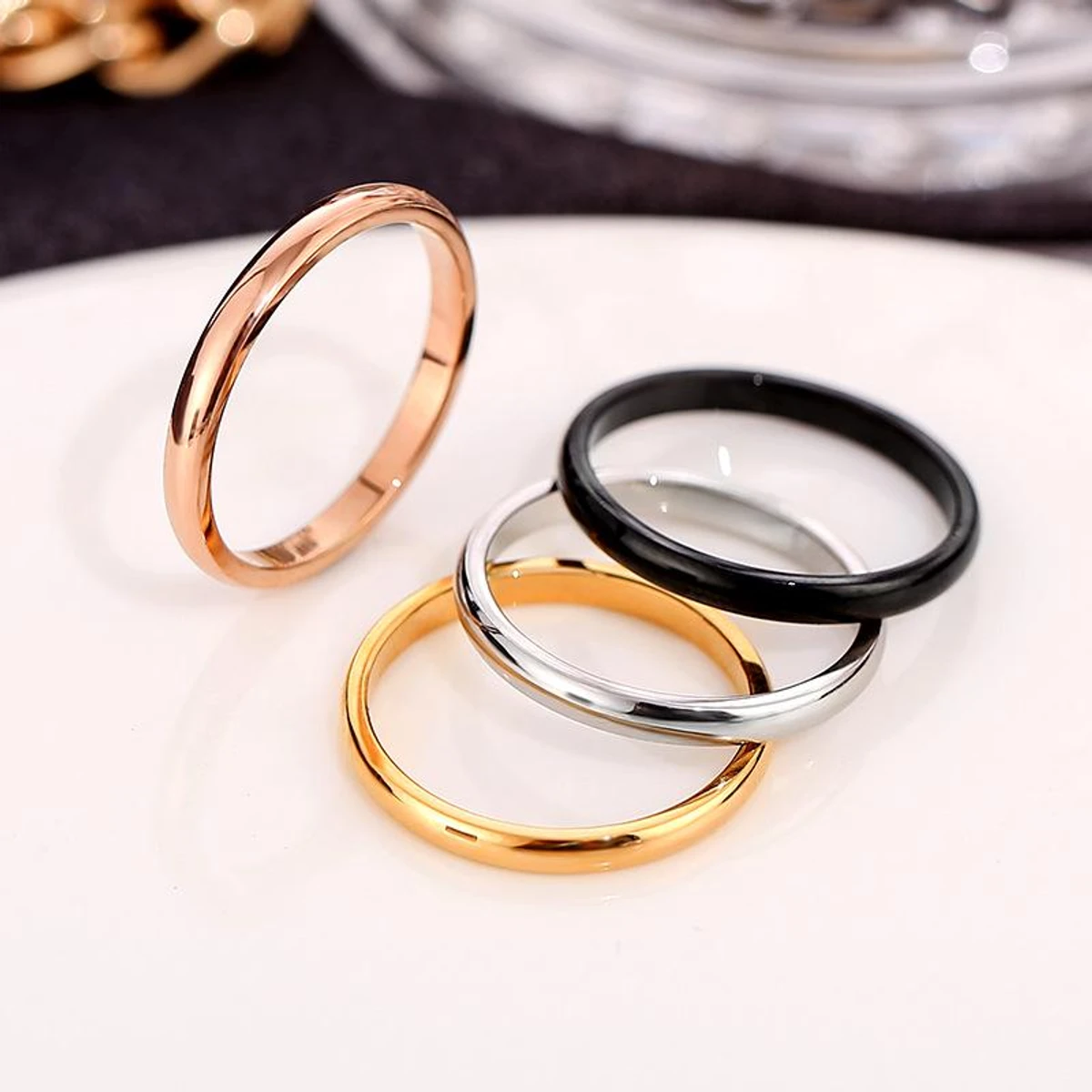 Good Quality Stylish Finger Stainless Steel Ring For Men