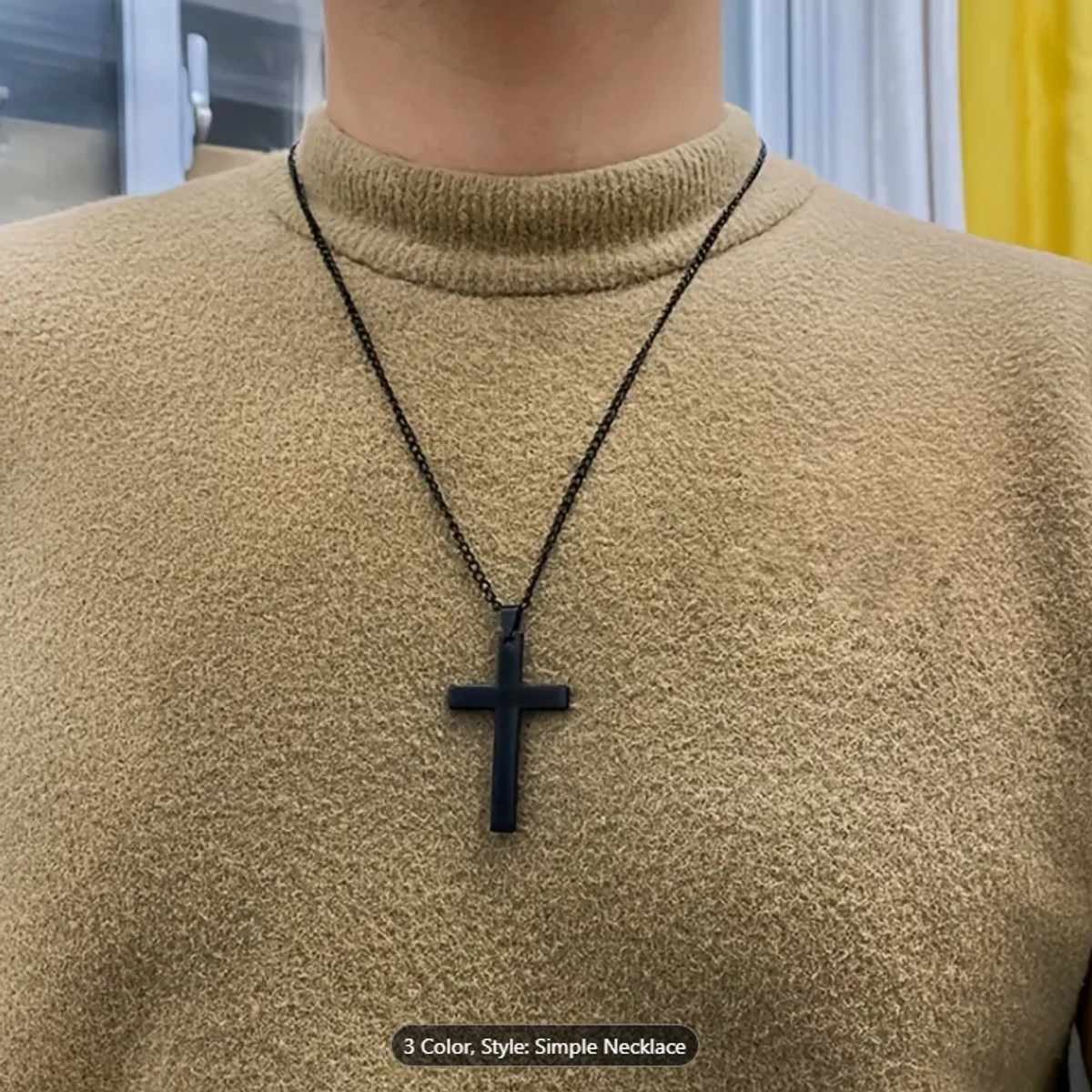 Fashionable Cross New Stainless Steel Necklace For Men